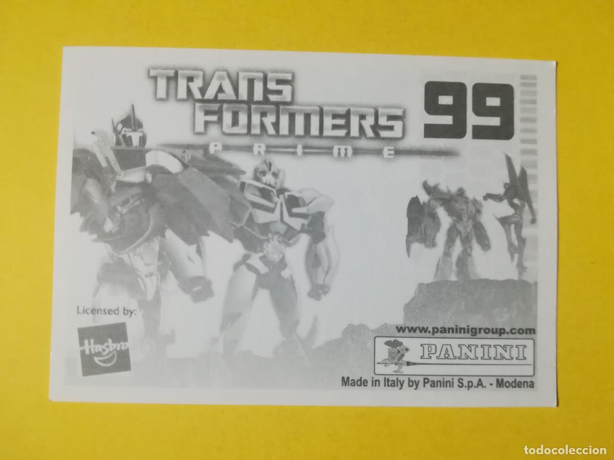 Coleccionismo cromos antiguos: Cromo Transformers Prime N&ordm; 99. Sin pegar. - Foto 2