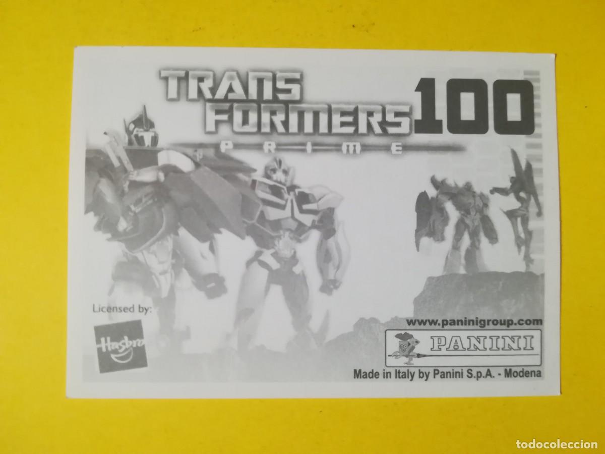 Coleccionismo cromos antiguos: Cromo Transformers Prime N&ordm; 100. Sin pegar. - Foto 2