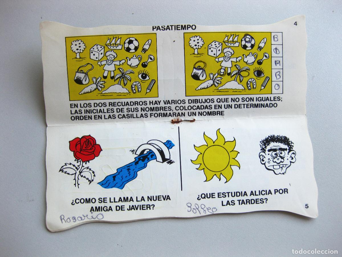 Coleccionismo cromos antiguos: PASATIEMPOS DE BIMBOCAO. BIMBO - Foto 5