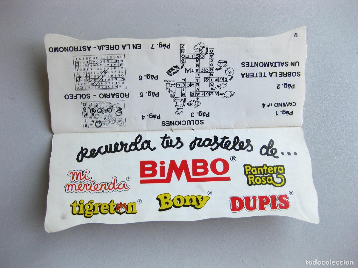 Coleccionismo cromos antiguos: PASATIEMPOS DE BIMBOCAO. BIMBO - Foto 7