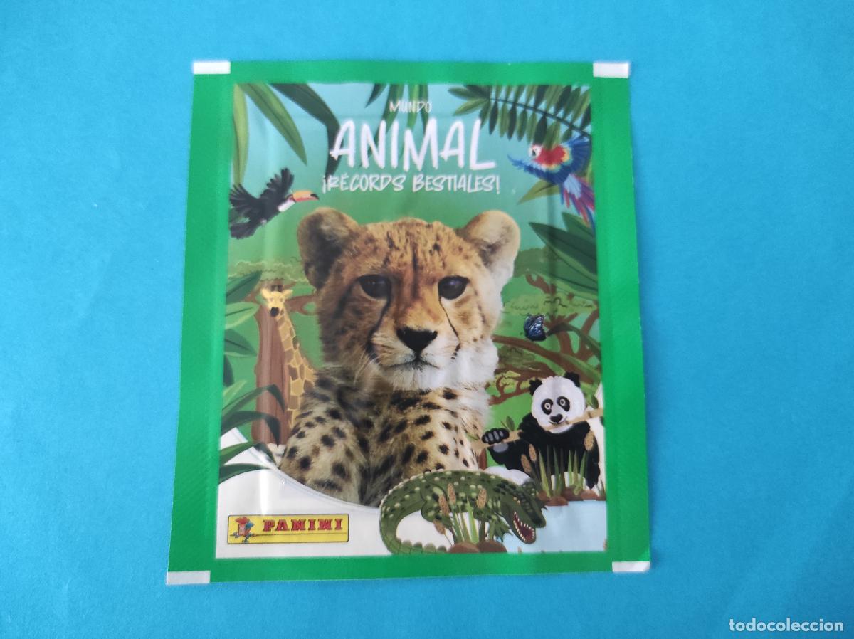 Collectionnisme Cartes &agrave; collectionner anciennes: SOBRE DE CROMOS SIN ABRIR DE MUNDO ANIMAL RECORDS BESTIALES DE PANINI