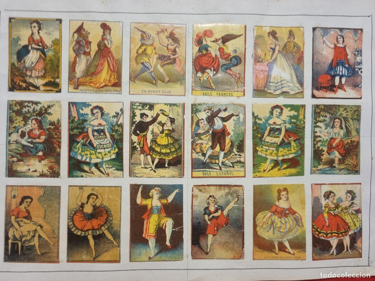 Collectionnisme Cartes &agrave; collectionner anciennes: HOJA CON 18 CROMOS CAJAS CERILLAS ANTIGUAS FOTOTIPIAS SIGLO XIX ORIGINALES RS220