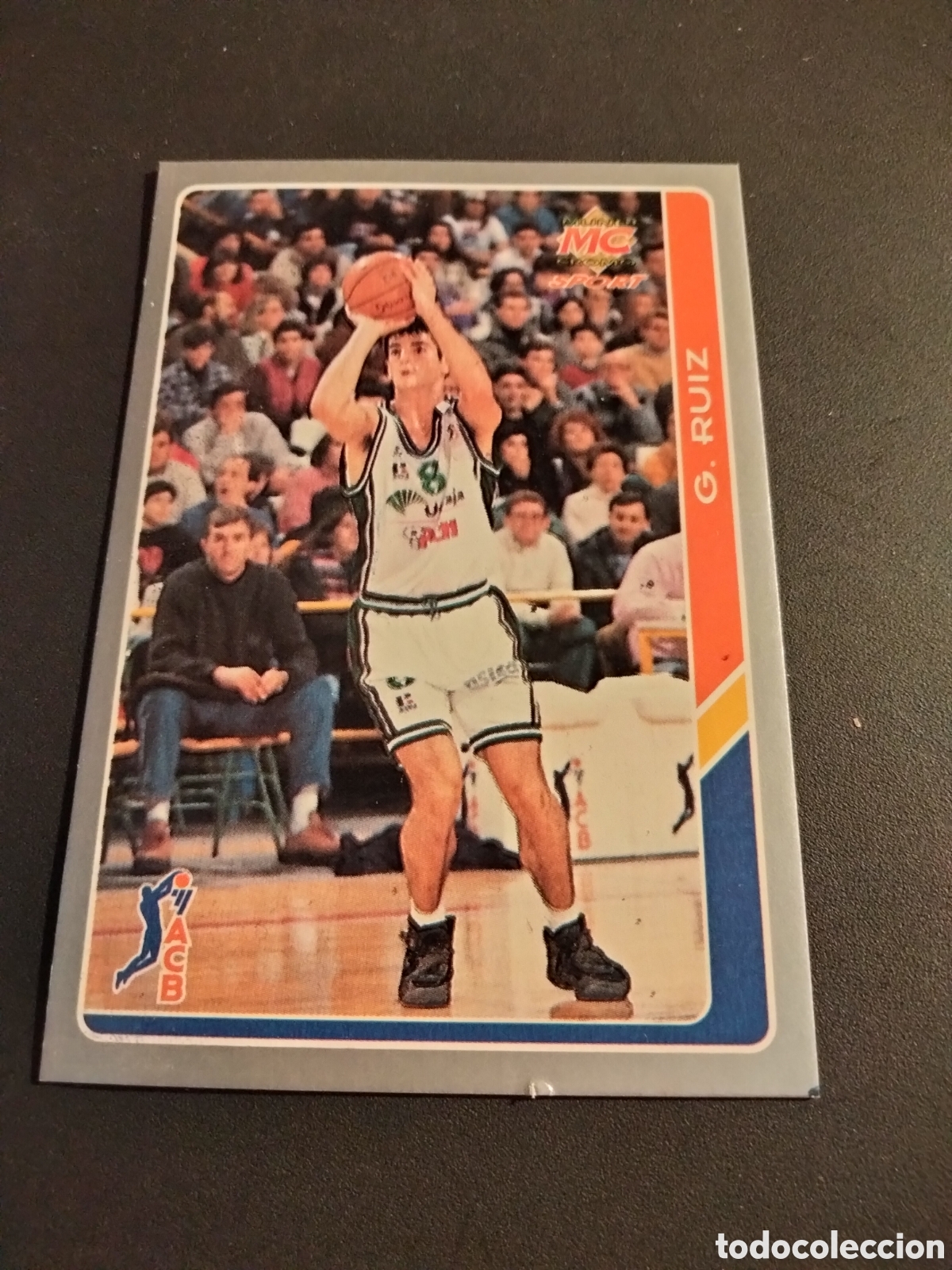 Colecionismo Cromos antigos: G. RUIZ # 121 BALONCESTO MALAGA ACB FICHAS DE LA LIGA 94/95 MUNDICROMO SPORT