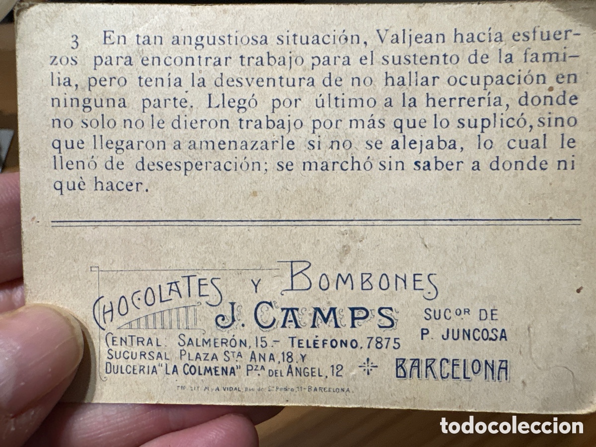 Coleccionismo cromos antiguos: Los Miserables- 2 cromos a&ntilde;o 1957 - Foto 2