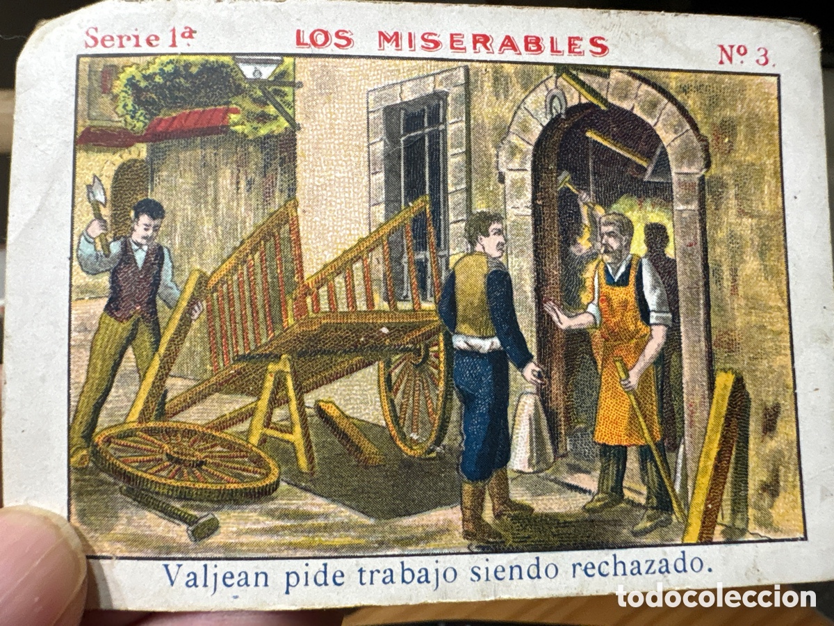 Coleccionismo cromos antiguos: Los Miserables- 2 cromos a&ntilde;o 1957 - Foto 1