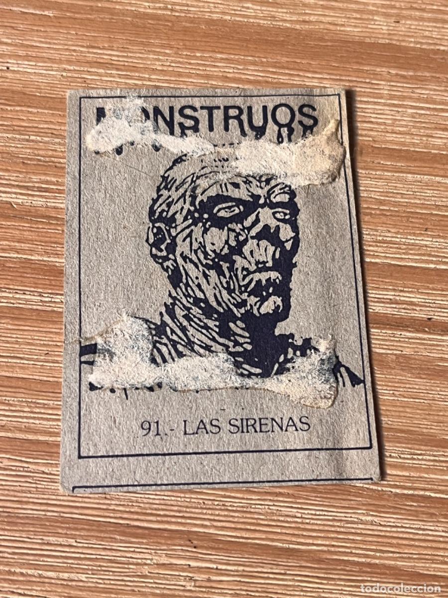 Coleccionismo cromos antiguos: 4. CROMO MONSTRUOS DESPEGADO N 91 - Foto 2
