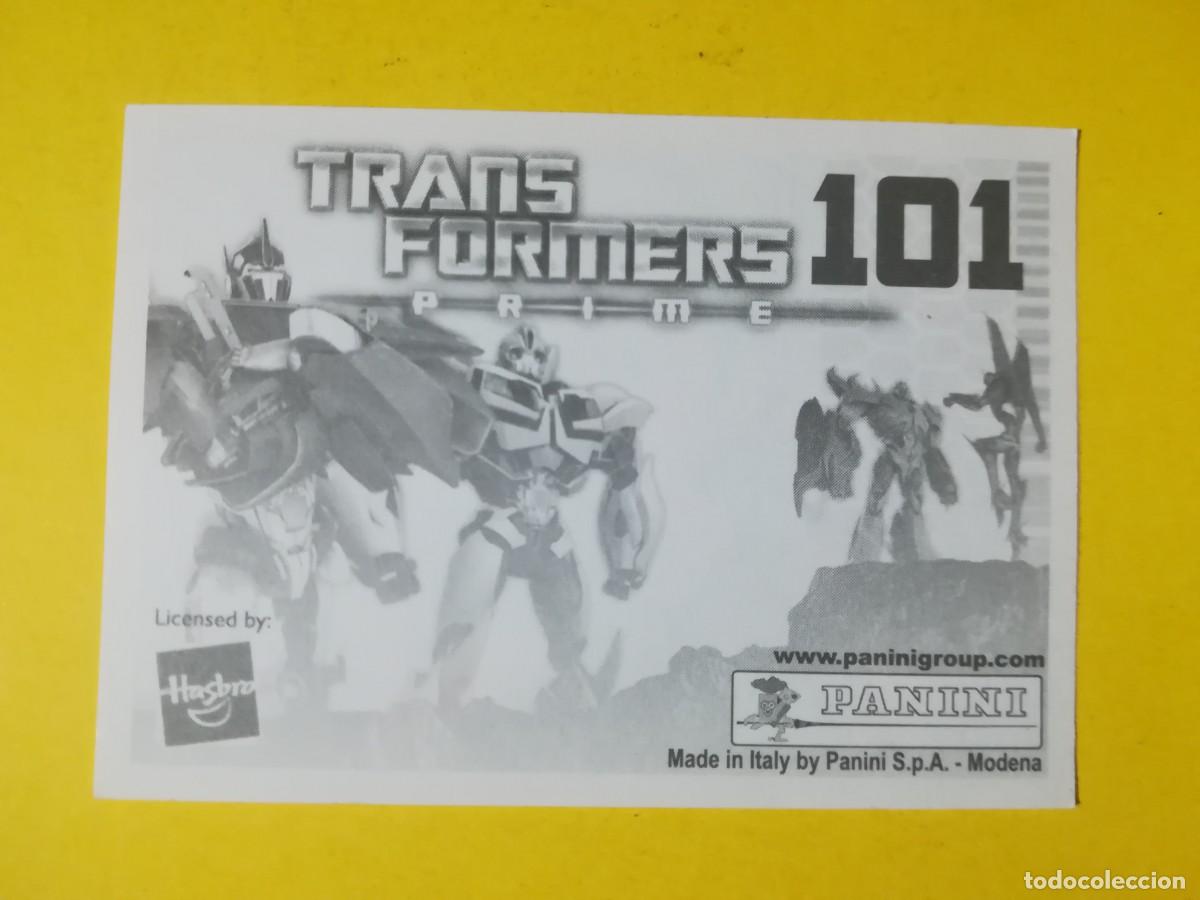 Coleccionismo cromos antiguos: Cromo Transformers Prime N&ordm; 101. Sin pegar. - Foto 2