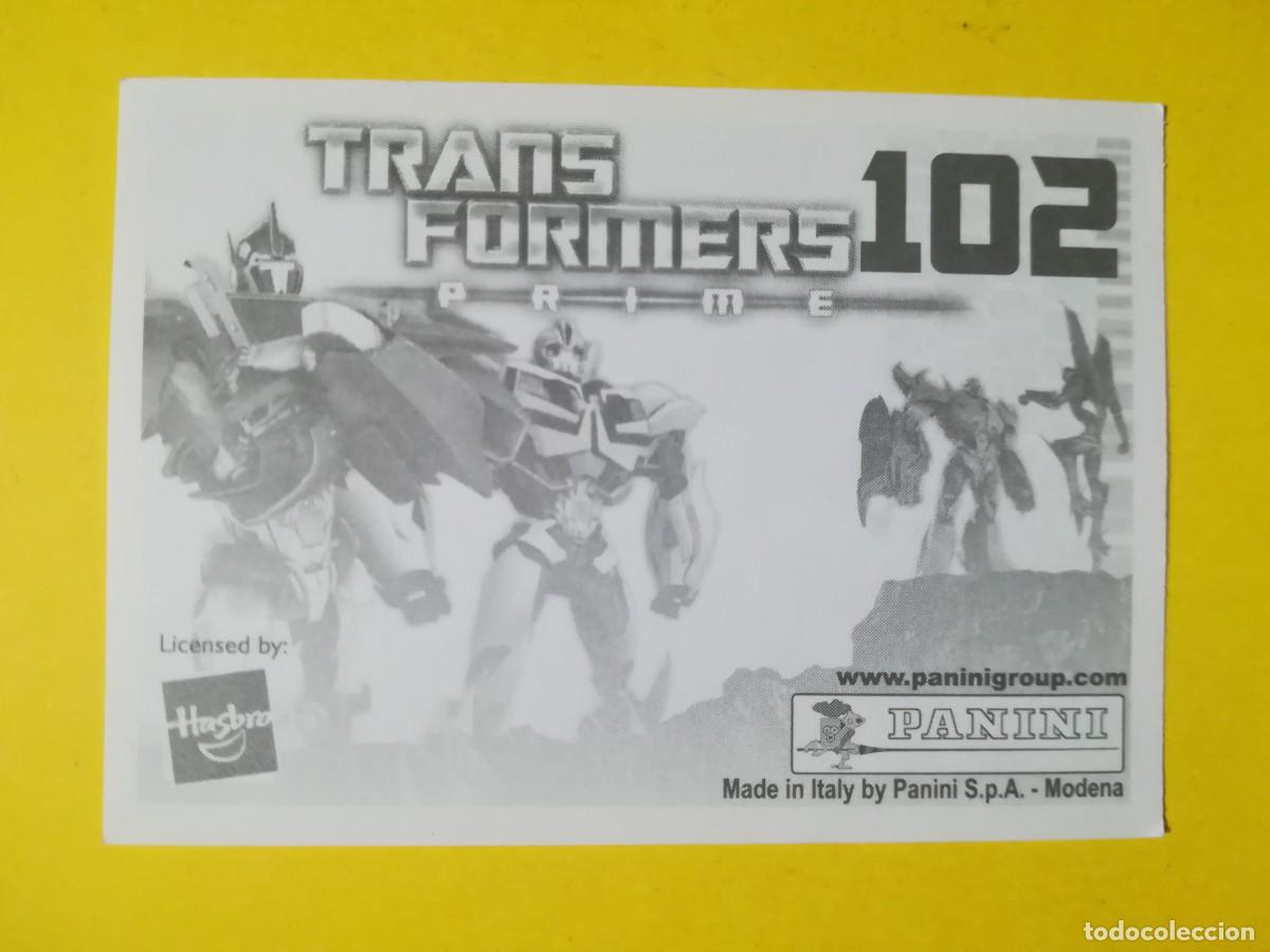 Coleccionismo cromos antiguos: Cromo Transformers Prime N&ordm; 102. Sin pegar. - Foto 2