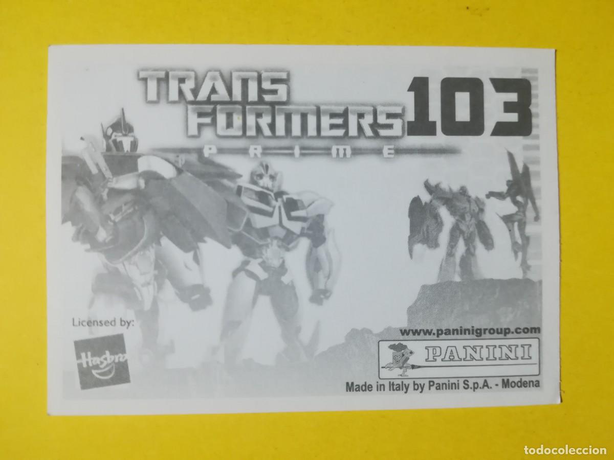 Coleccionismo cromos antiguos: Cromo Transformers Prime N&ordm; 103. Sin pegar. - Foto 2