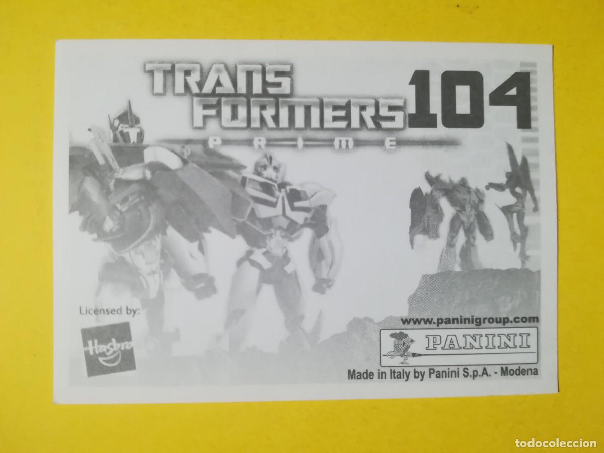 Coleccionismo cromos antiguos: Cromo Transformers Prime N&ordm; 104. Sin pegar. - Foto 2