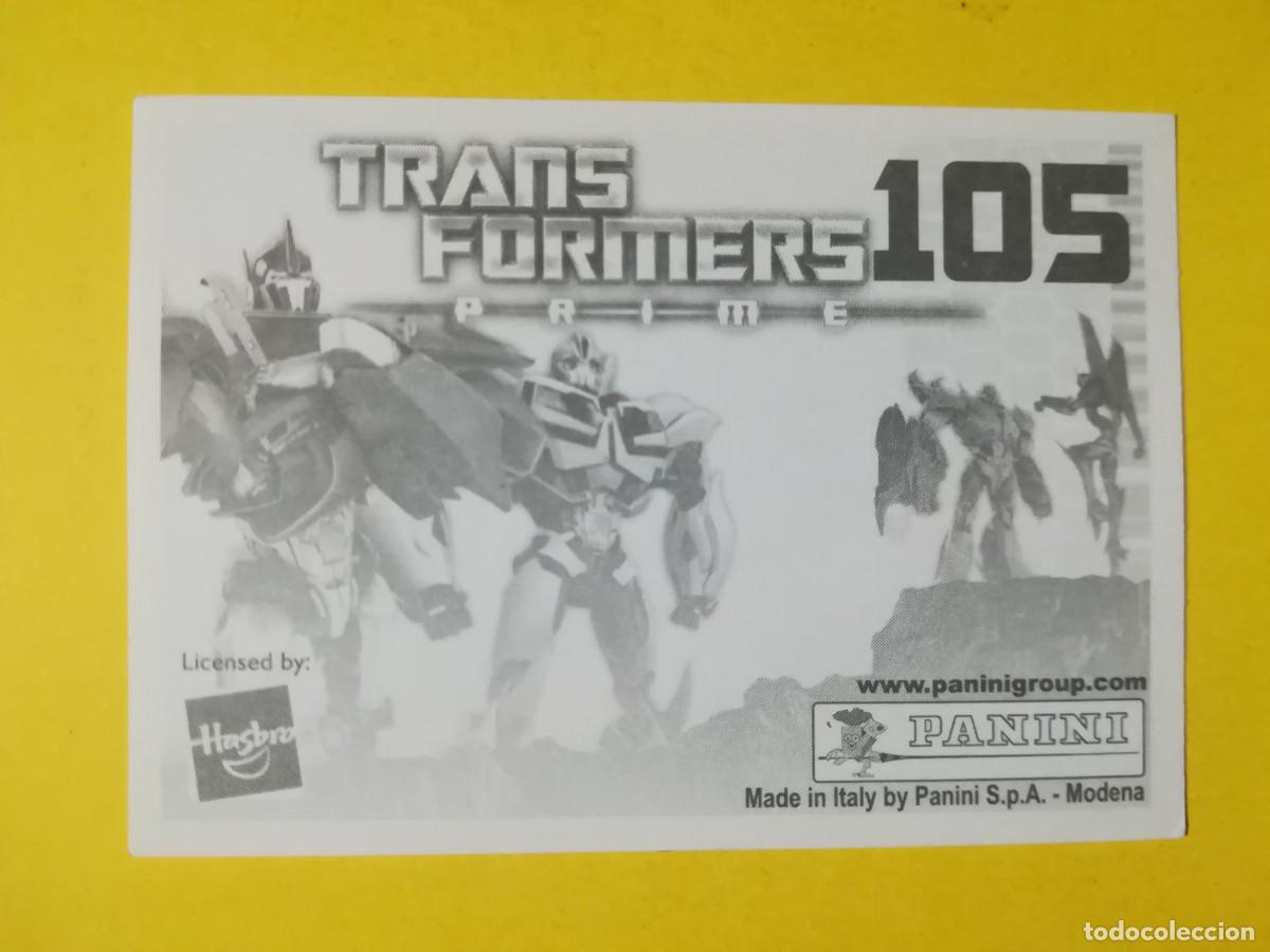 Coleccionismo cromos antiguos: Cromo Transformers Prime N&ordm; 105. Sin pegar. - Foto 2
