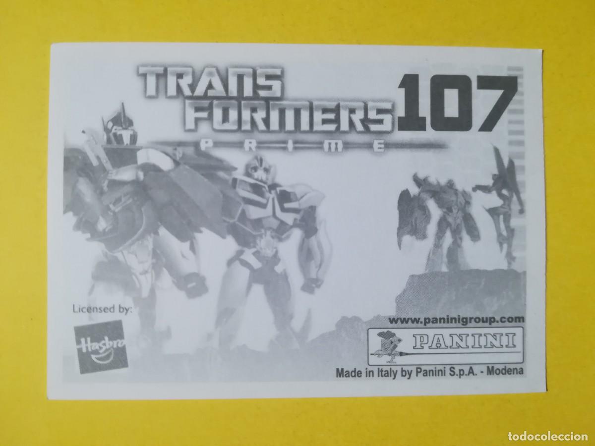Coleccionismo cromos antiguos: Cromo Transformers Prime N&ordm; 107. Sin pegar. - Foto 2
