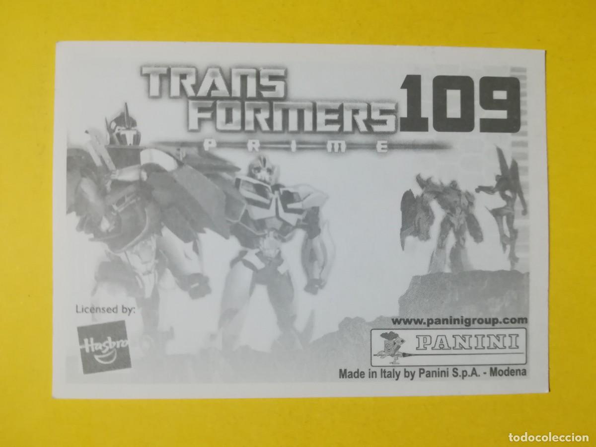 Coleccionismo cromos antiguos: Cromo Transformers Prime N&ordm; 109. Sin pegar. - Foto 2