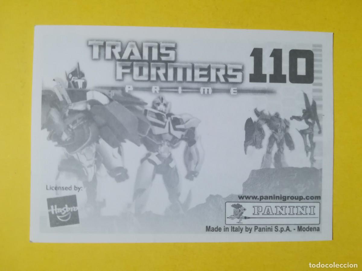 Coleccionismo cromos antiguos: Cromo Transformers Prime N&ordm; 110. Sin pegar. - Foto 2
