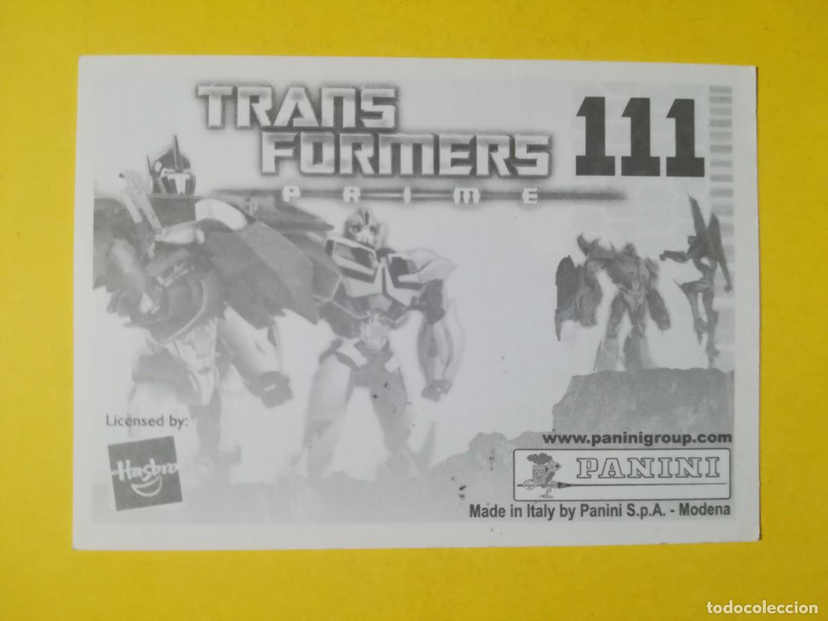 Coleccionismo cromos antiguos: Cromo Transformers Prime N&ordm; 111. Sin pegar. - Foto 2