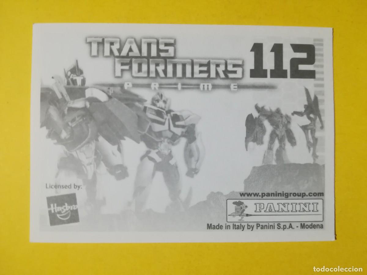 Coleccionismo cromos antiguos: Cromo Transformers Prime N&ordm; 112. Sin pegar. - Foto 2