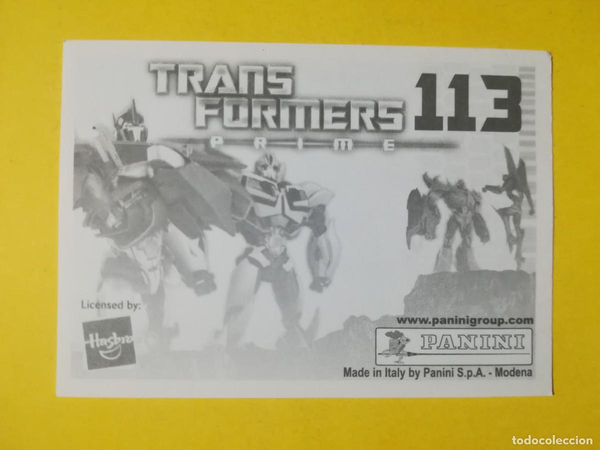 Coleccionismo cromos antiguos: Cromo Transformers Prime N&ordm; 113. Sin pegar. - Foto 2