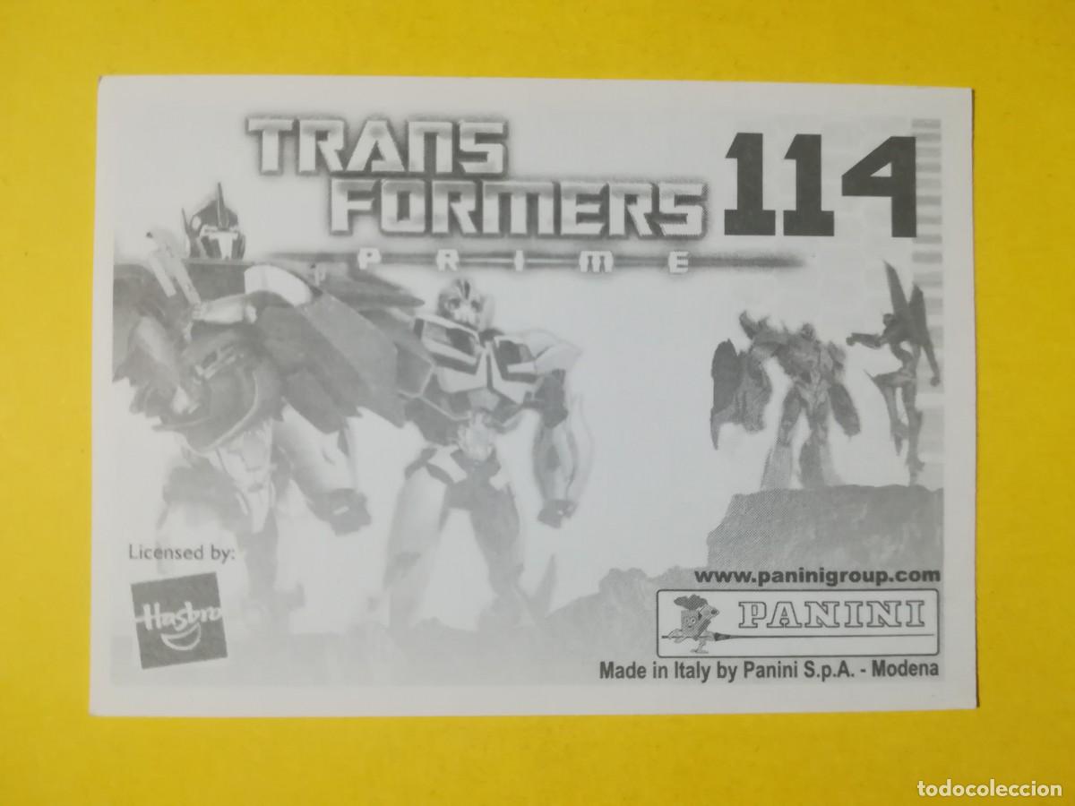 Coleccionismo cromos antiguos: Cromo Transformers Prime N&ordm; 114. Sin pegar. - Foto 2