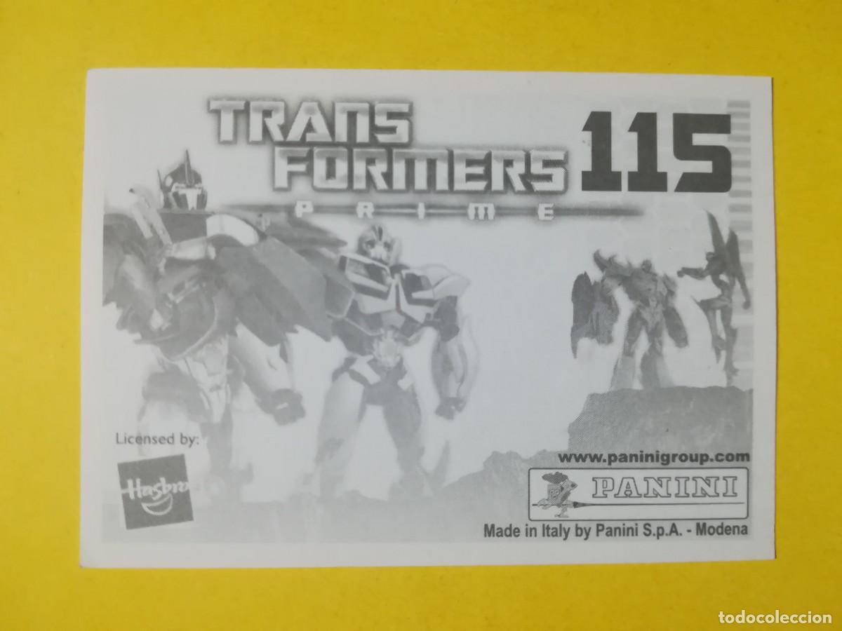 Coleccionismo cromos antiguos: Cromo Transformers Prime N&ordm; 115. Sin pegar. - Foto 2