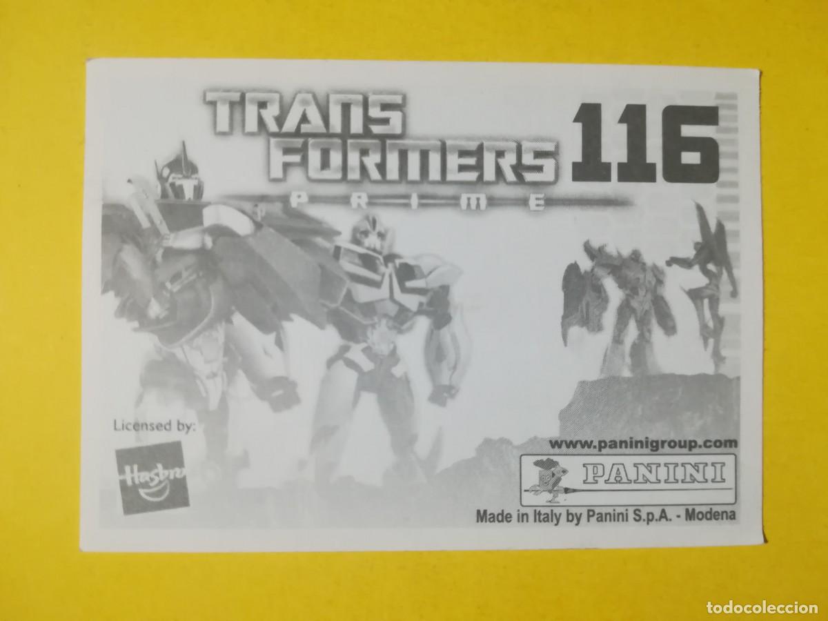 Coleccionismo cromos antiguos: Cromo Transformers Prime N&ordm; 116. Sin pegar. - Foto 2