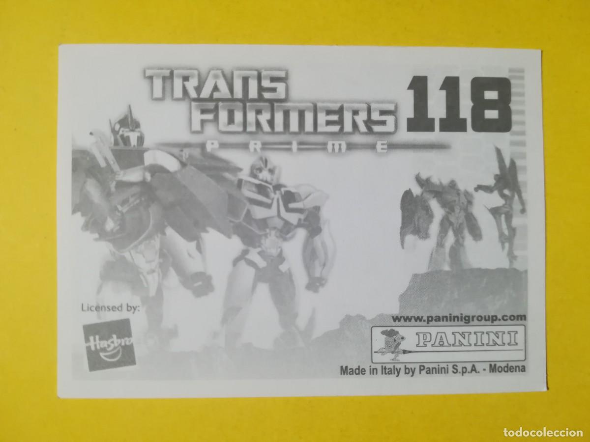 Coleccionismo cromos antiguos: Cromo Transformers Prime N&ordm; 118. Sin pegar. - Foto 2