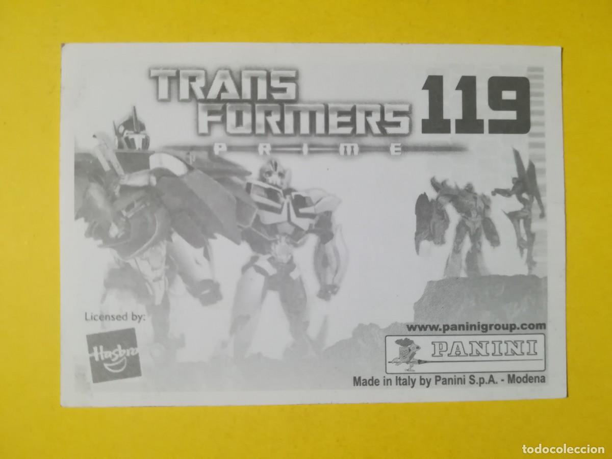 Coleccionismo cromos antiguos: Cromo Transformers Prime N&ordm; 119. Sin pegar. - Foto 2