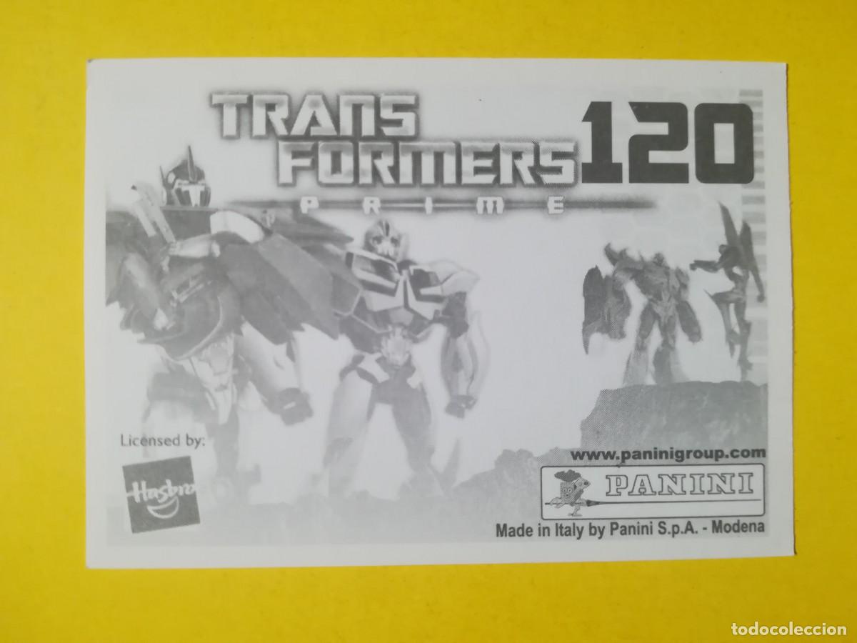Coleccionismo cromos antiguos: Cromo Transformers Prime N&ordm; 120. Sin pegar. - Foto 2