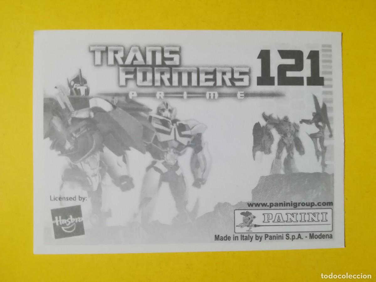 Coleccionismo cromos antiguos: Cromo Transformers Prime N&ordm; 121. Sin pegar. - Foto 2