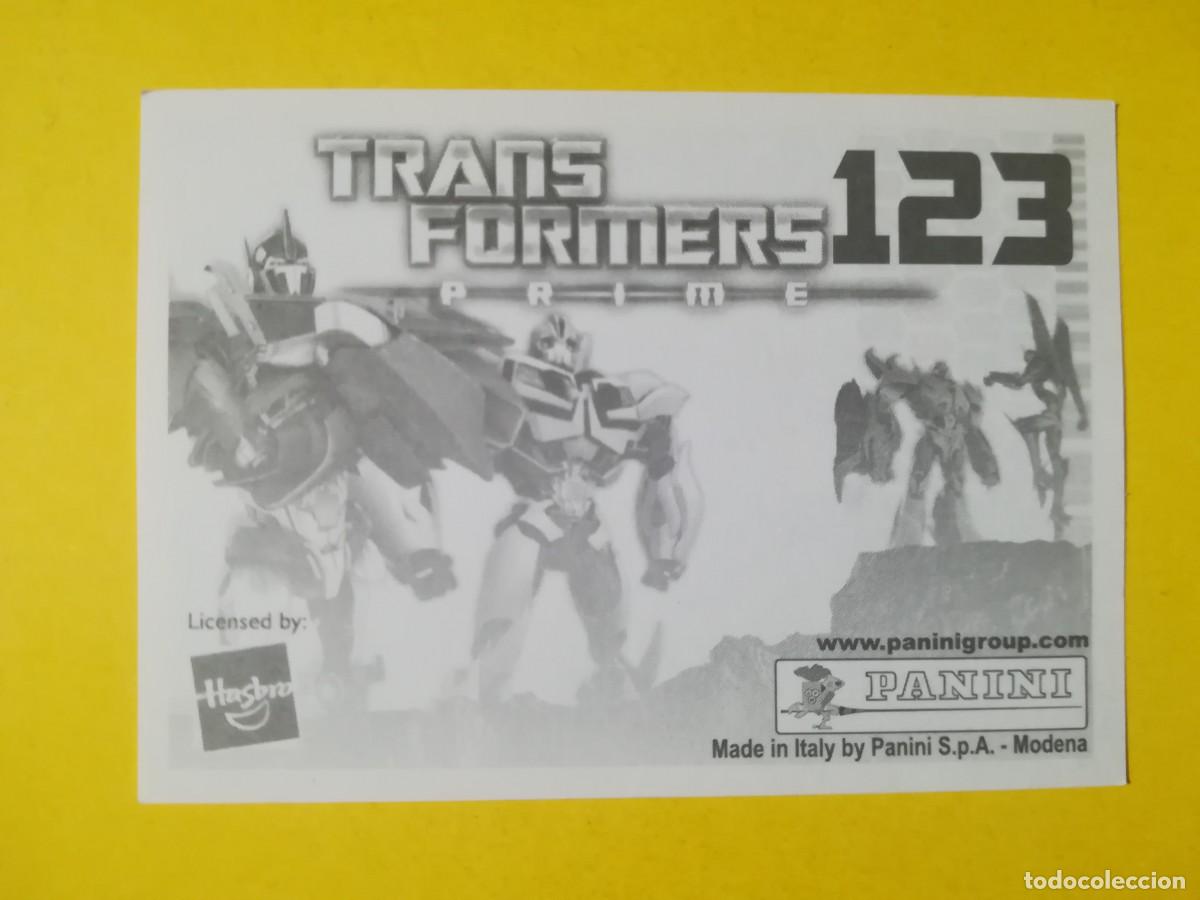 Coleccionismo cromos antiguos: Cromo Transformers Prime N&ordm; 123. Sin pegar. - Foto 2
