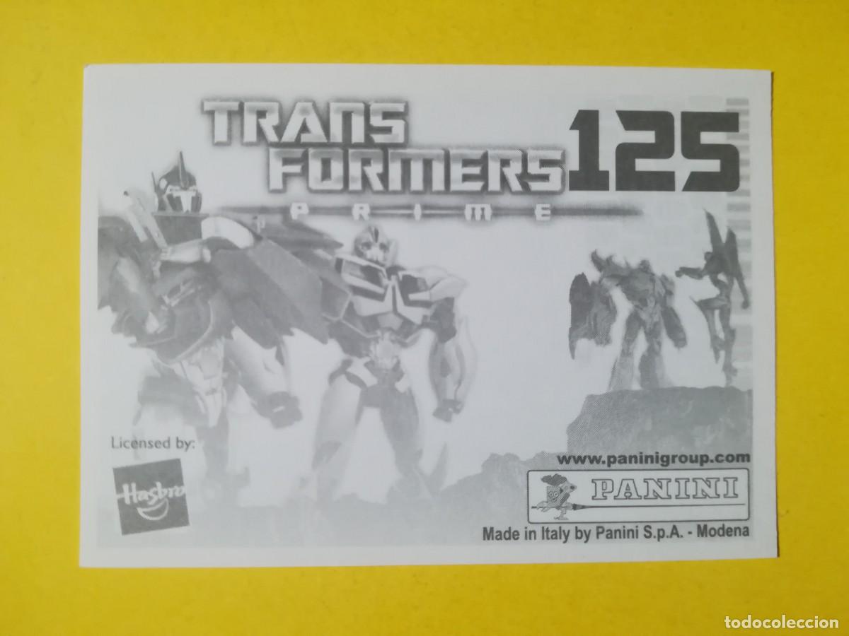 Coleccionismo cromos antiguos: Cromo Transformers Prime N&ordm; 125. Sin pegar. - Foto 2