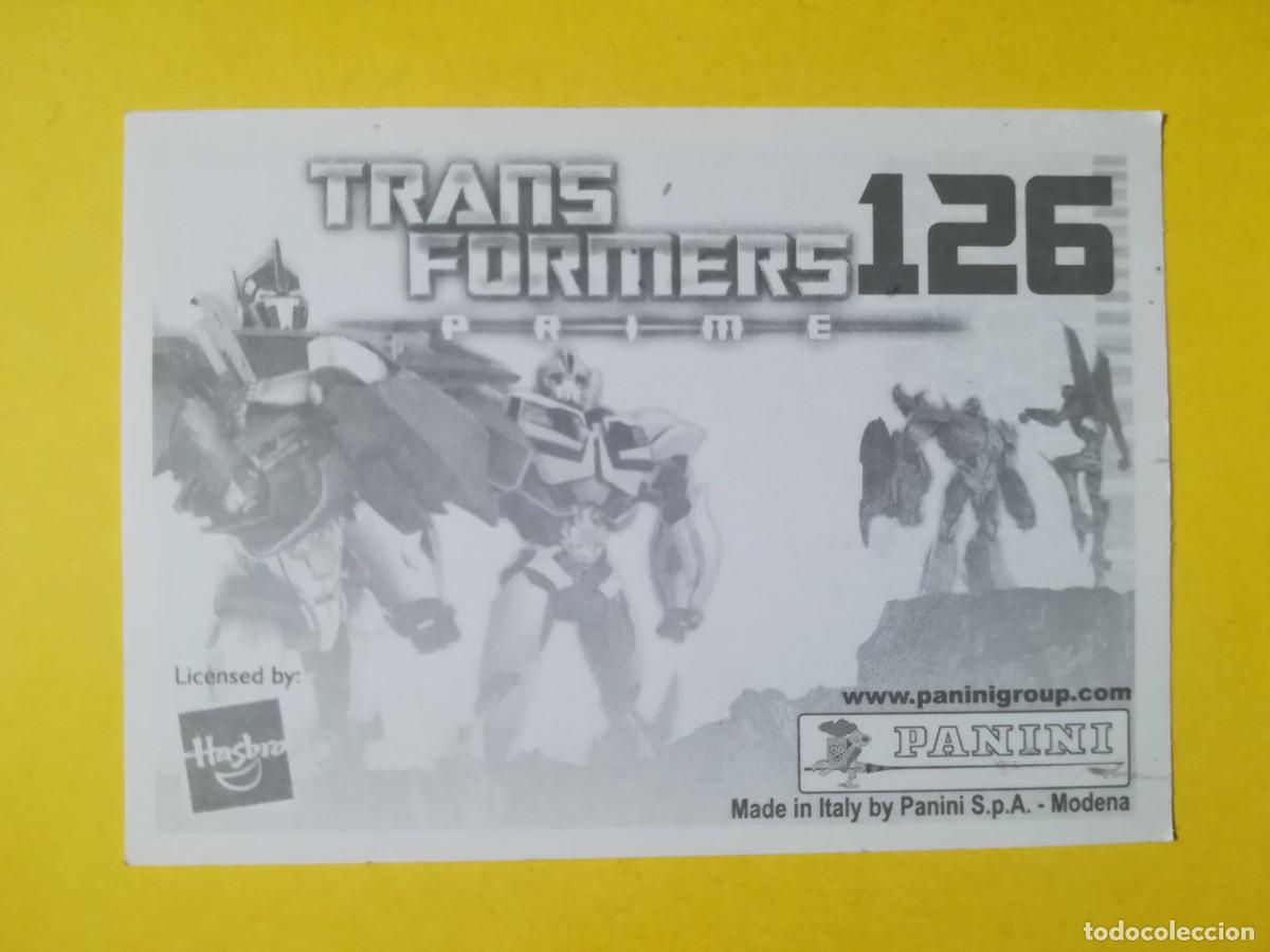 Coleccionismo cromos antiguos: Cromo Transformers Prime N&ordm; 126. Sin pegar. - Foto 2