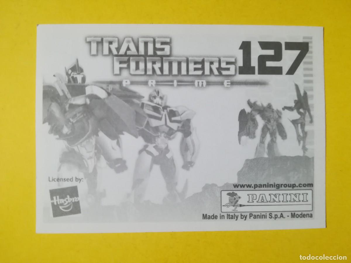 Coleccionismo cromos antiguos: Cromo Transformers Prime N&ordm; 127. Sin pegar. - Foto 2