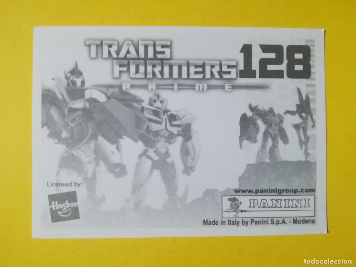 Coleccionismo cromos antiguos: Cromo Transformers Prime N&ordm; 128. Sin pegar. - Foto 2