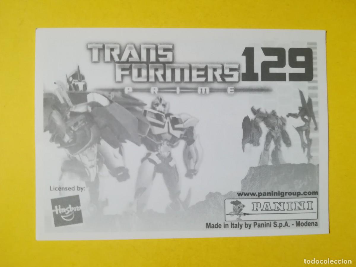 Coleccionismo cromos antiguos: Cromo Transformers Prime N&ordm; 129. Sin pegar. - Foto 2