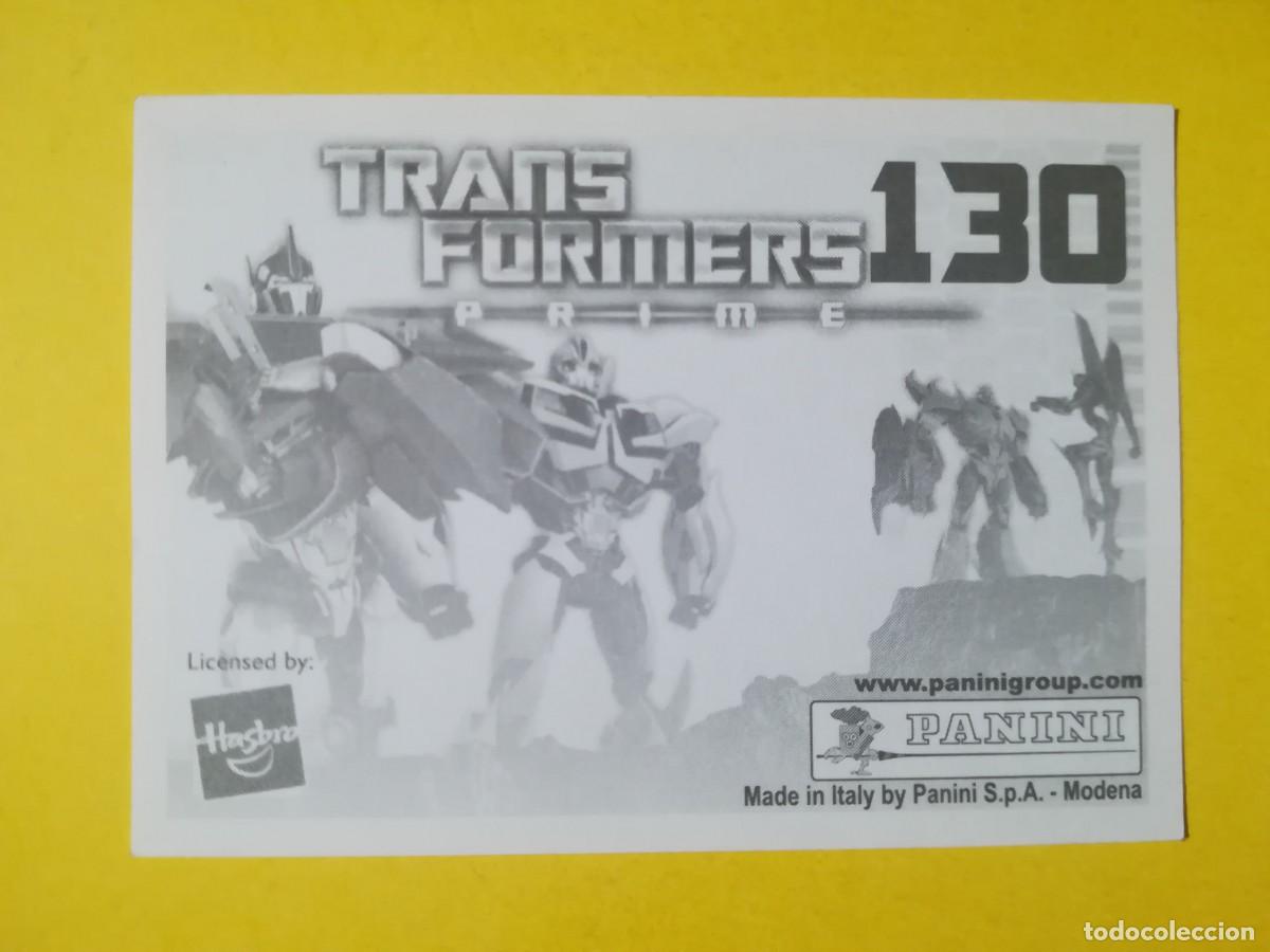 Coleccionismo cromos antiguos: Cromo Transformers Prime N&ordm; 130. Sin pegar. - Foto 2