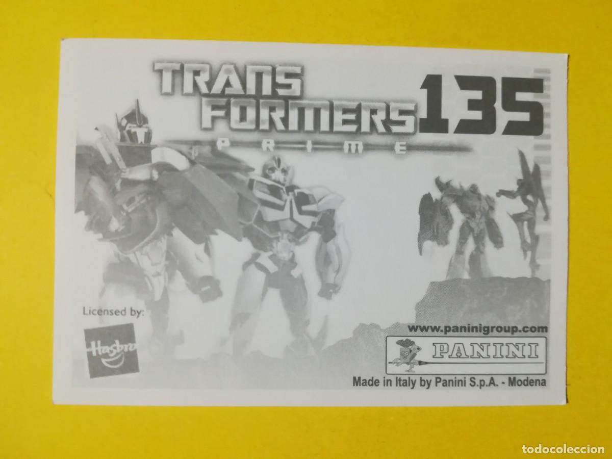 Coleccionismo cromos antiguos: Cromo Transformers Prime N&ordm; 135. Sin pegar. - Foto 2