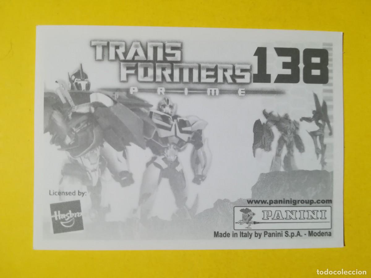 Coleccionismo cromos antiguos: Cromo Transformers Prime N&ordm; 138. Sin pegar. - Foto 2