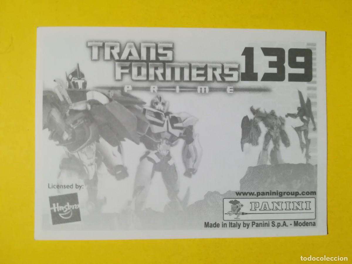 Coleccionismo cromos antiguos: Cromo Transformers Prime N&ordm; 139. Sin pegar. - Foto 2