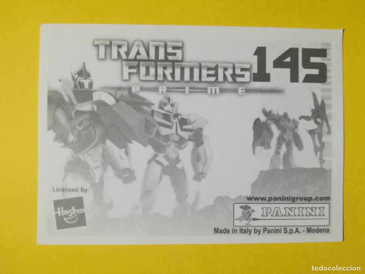 Coleccionismo cromos antiguos: Cromo Transformers Prime N&ordm; 145. Sin pegar. - Foto 2