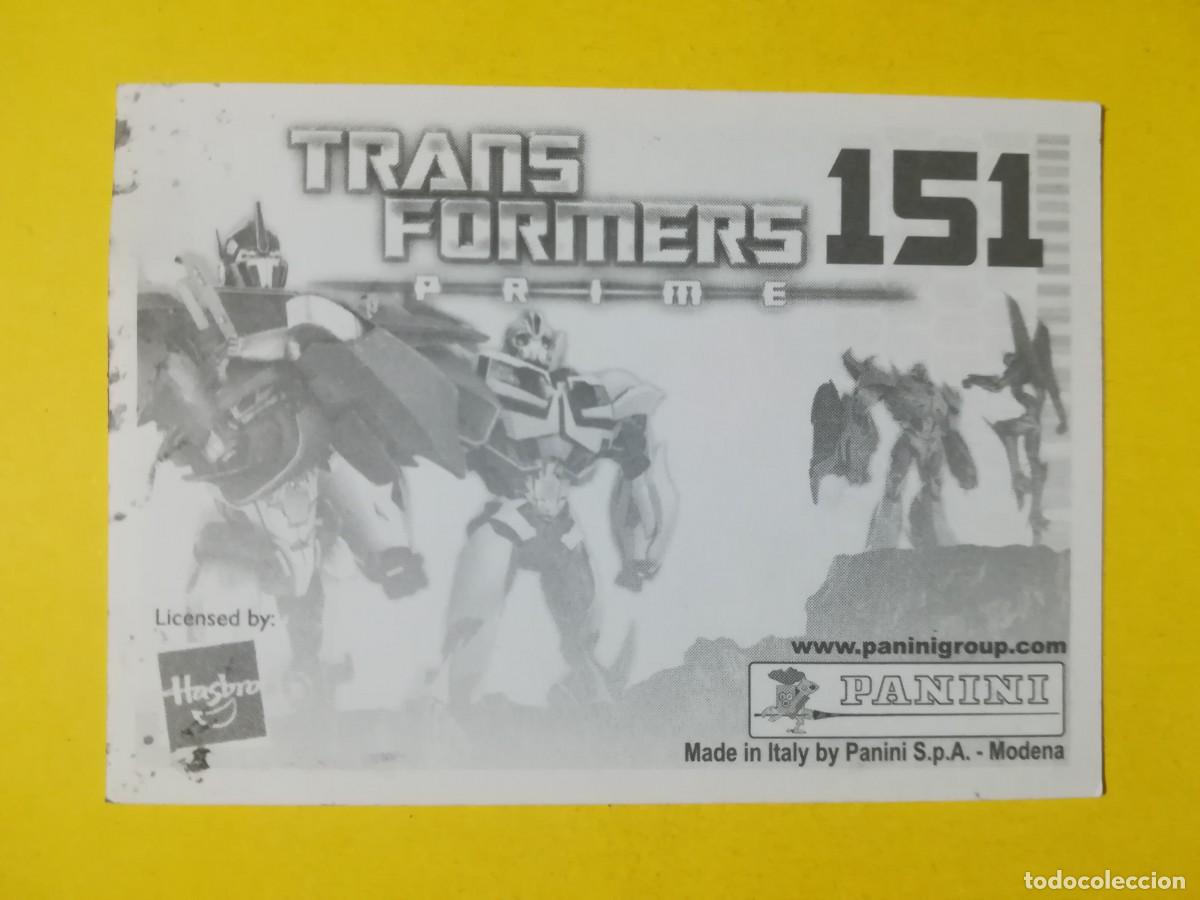 Coleccionismo cromos antiguos: Cromo Transformers Prime N&ordm; 151. Sin pegar. - Foto 2