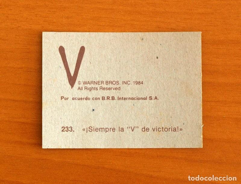 Coleccionismo cromos antiguos: Cromo n&ordm; 233 - De la serie de Televisi&oacute;n V Los Visitantes - Editorial Maga 1984 - Nunca pegado