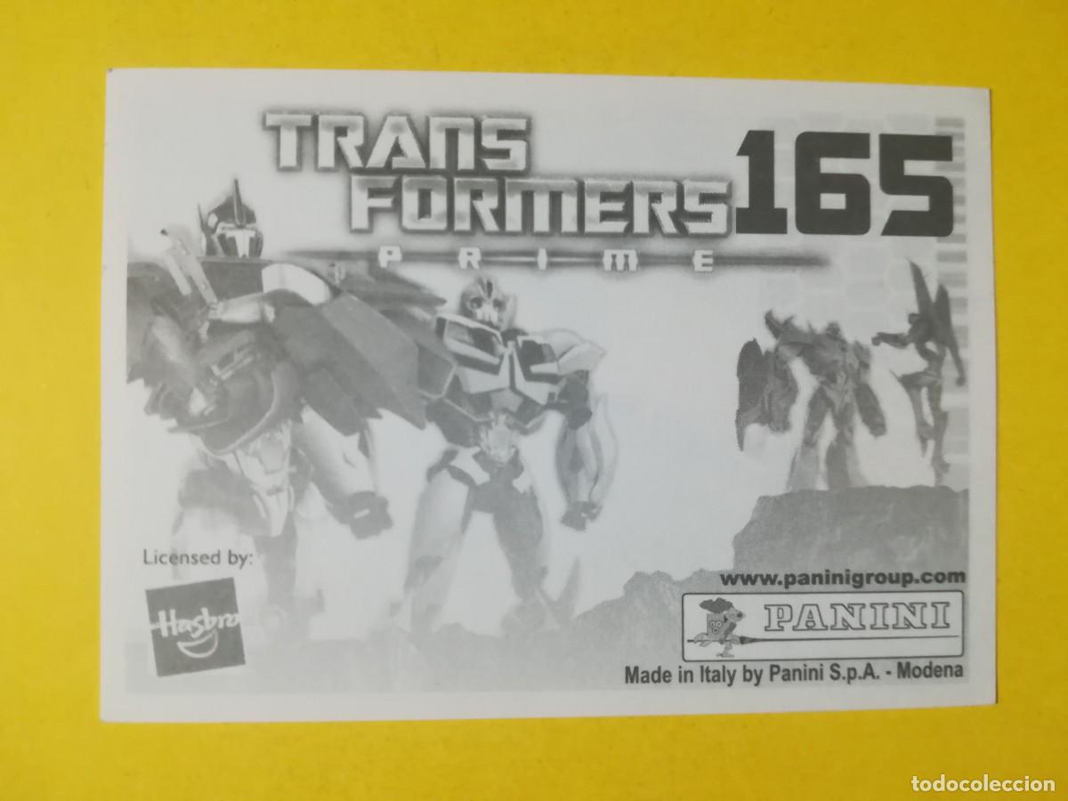 Coleccionismo cromos antiguos: Cromo Transformers Prime N&ordm; 165. Sin pegar. - Foto 2