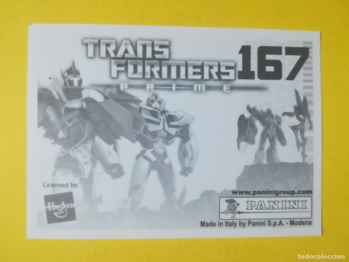 Coleccionismo cromos antiguos: Cromo Transformers Prime N&ordm; 167. Sin pegar. - Foto 2