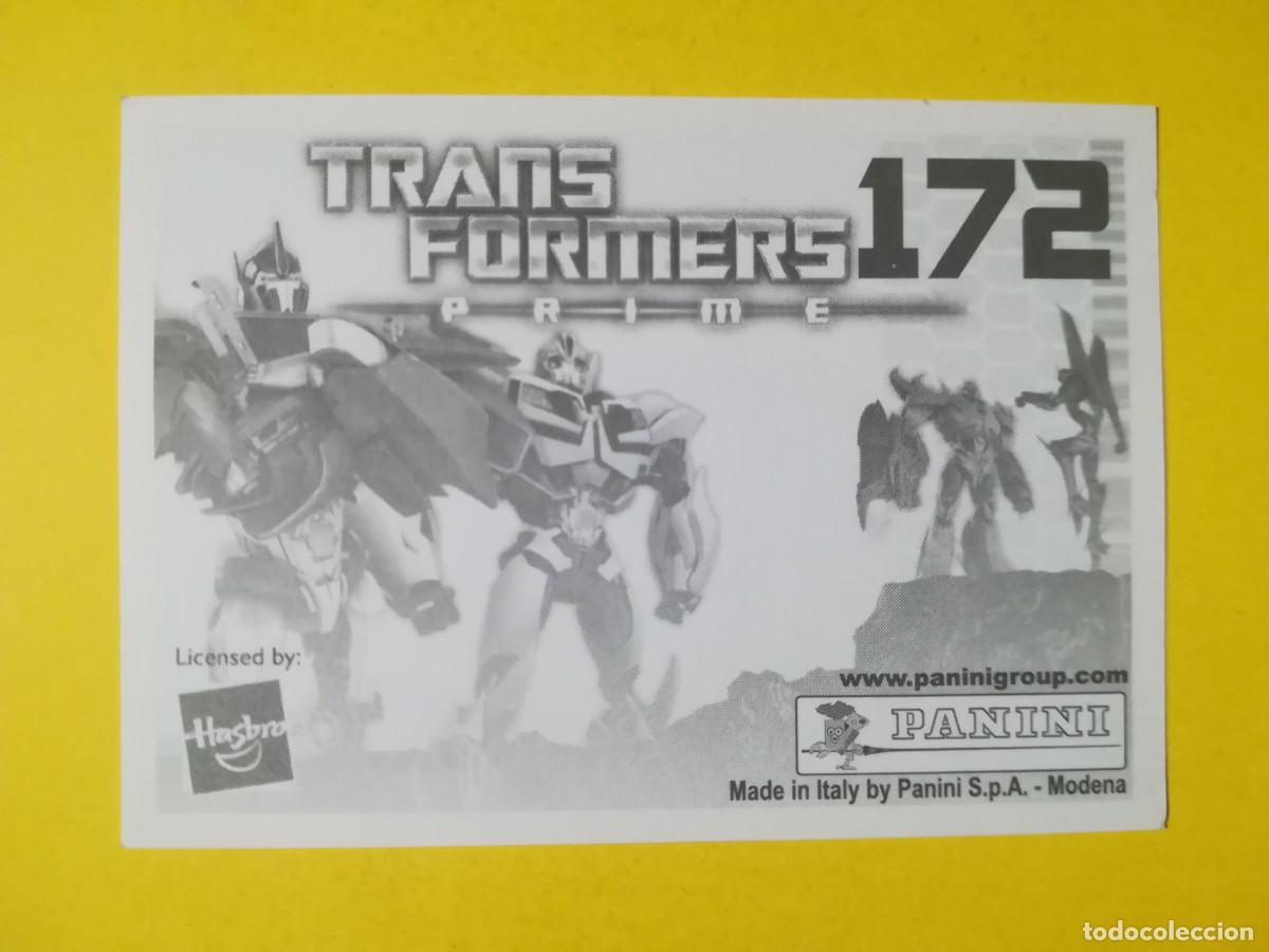 Coleccionismo cromos antiguos: Cromo Transformers Prime N&ordm; 172. Sin pegar. - Foto 2