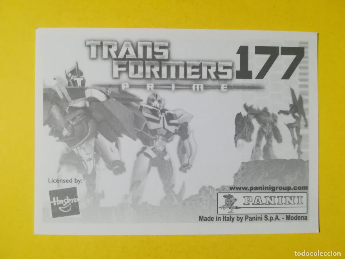 Coleccionismo cromos antiguos: Cromo Transformers Prime N&ordm; 177. Sin pegar. - Foto 2