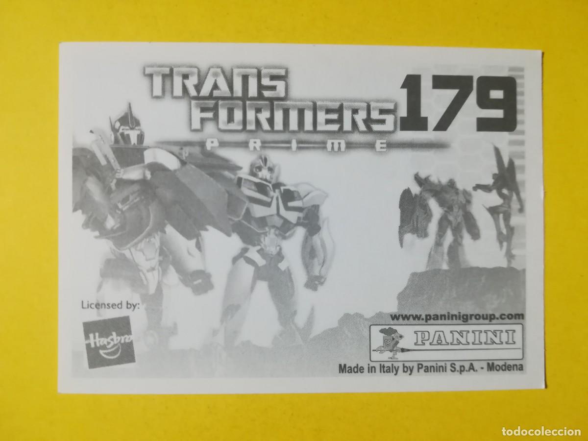 Coleccionismo cromos antiguos: Cromo Transformers Prime N&ordm; 179. Sin pegar. - Foto 2