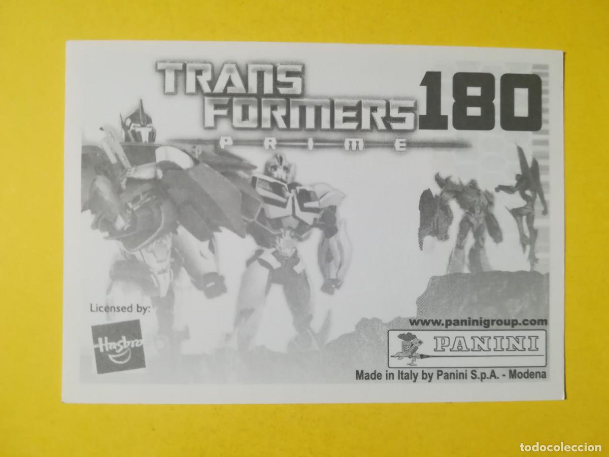 Coleccionismo cromos antiguos: Cromo Transformers Prime N&ordm; 180. Sin pegar. - Foto 2