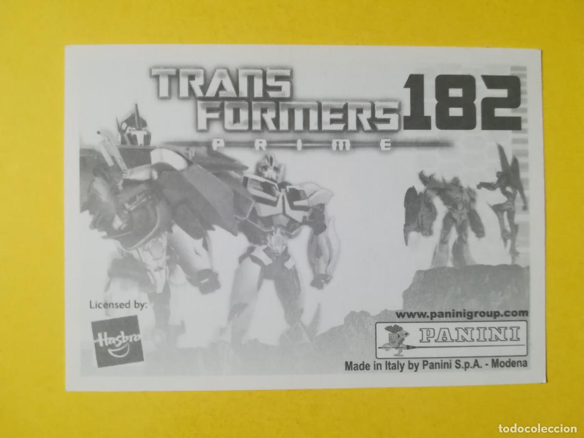 Coleccionismo cromos antiguos: Cromo Transformers Prime N&ordm; 182. Sin pegar. - Foto 2