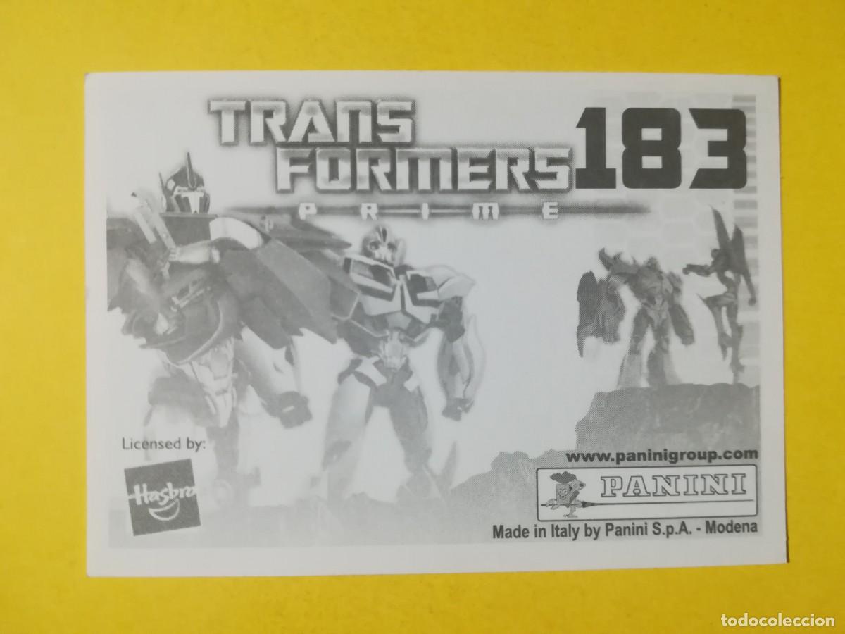 Coleccionismo cromos antiguos: Cromo Transformers Prime N&ordm; 183. Sin pegar. - Foto 2