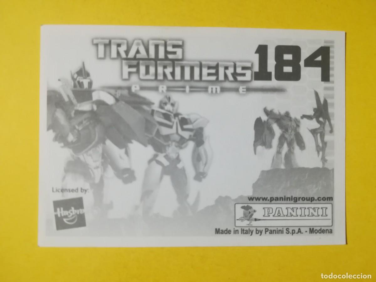Coleccionismo cromos antiguos: Cromo Transformers Prime N&ordm; 184. Sin pegar. - Foto 2